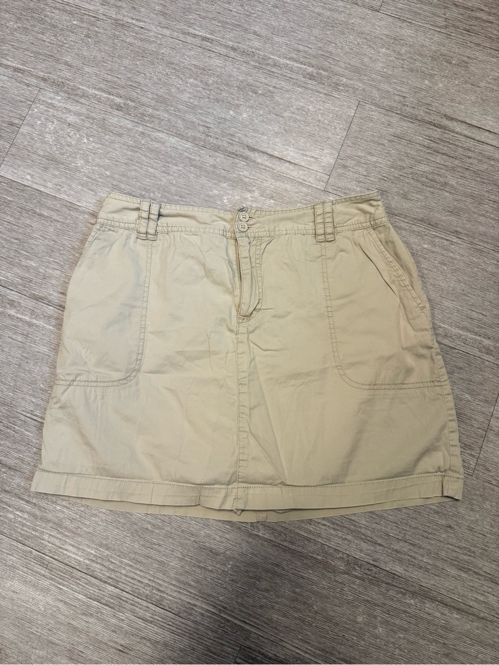 St. John’s Bay Khaki Cargo Cotton Skort - Neutral Beige
